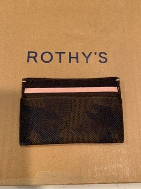 Rothy’s “Woodland Camo” Slim card case/wallet